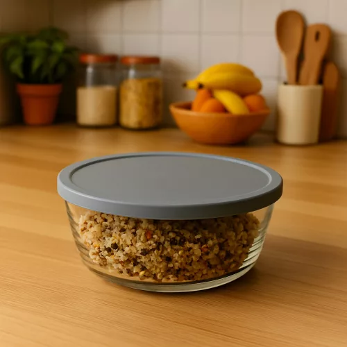 Kerek ételtartó tetővel 1,13 literes