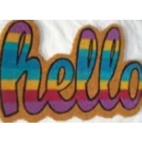 Lábtörlő hello felirattal