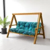 Hintaágy párna 130 cm Kékes-zöld mexikói pálmaleveles