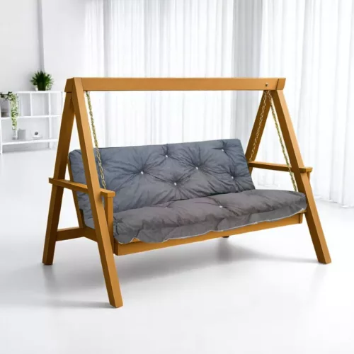 Hintaágy párna 120 cm 2 részes szürke színben