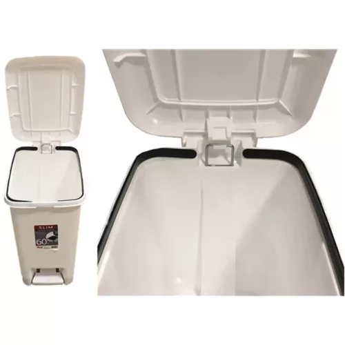 Slim 60 l-es pedálos szemetes