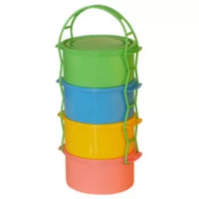 Ételhordó 4 részes, 4x1 L színes