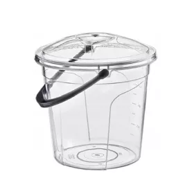 POLY TIME átlátszó fedeles vödör 20 L