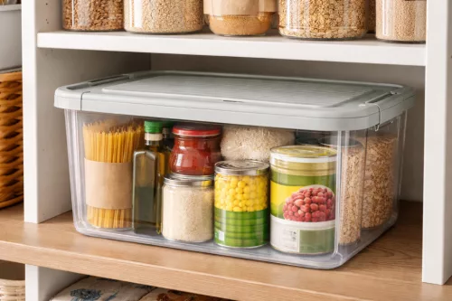 Tároló doboz tetővel 12 L