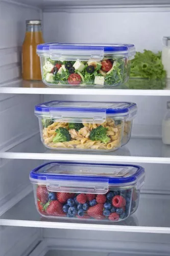 DÜNYA Ételtartó szögletes 3 db-os szett 400 ml 800 ml 1400 ml