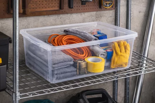 Fedeles doboz átlátszó 39x26x13,5 cm