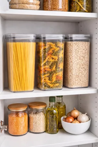 DÜNYA Chef Food Box szögletes műanyag tartódoboz fűszertartó aromazáró fedővel 3,1 L