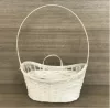 Csemegekosár fehér bambusz 