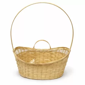 Csemegekosár natur bambusz 