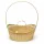 Csemegekosár natur bambusz 