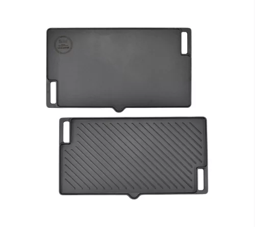 Perfect Home BBQ Grill lap 2 oldalas 45x25 cm csőrös öntöttvas
