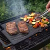 Perfect Home BBQ Grill lap 2 oldalas 45x25 cm csőrös öntöttvas