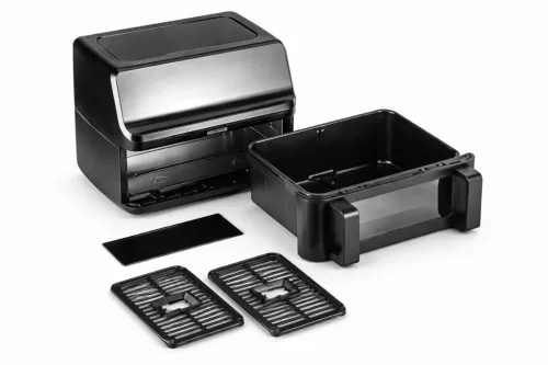 GOURMETMAXX Airfryer forrólevegős fritőz Digitális Vario kétkamrás 9L 2700W