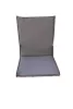 Magas támlás székpárna 90x45x4 cm szürke