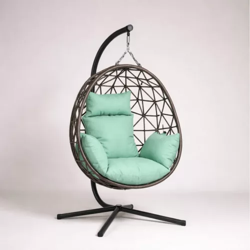 Függő fotel párna textil huzattal menta
