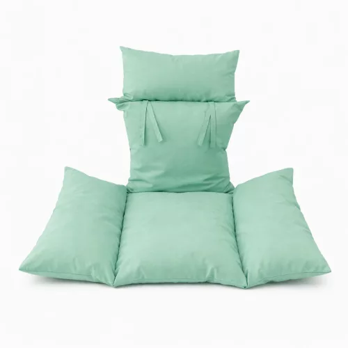 Függő fotel párna textil huzattal menta