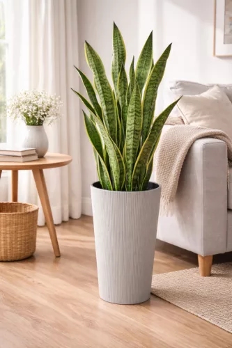 Lilia jumper virágcserép 30 cm szürke