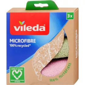   VILEDA VILEDA Recycled mikroszálas törlőkendő 3 darabos 30x30 cm
