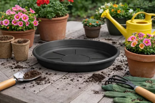 Virágcserép alátét 55cm antracit