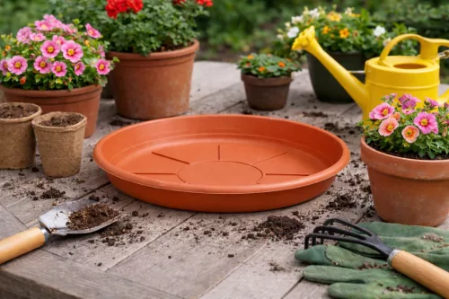 Virágcserép alátét 55cm terracotta
