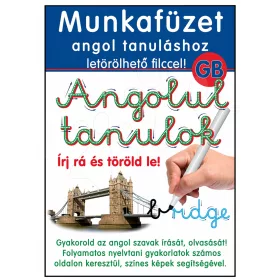 Angolul tanulok letörölhető munkafüzet 21x30 cm