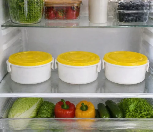 Ételhordó 3 részes műanyag 3x1 L vegyes színek