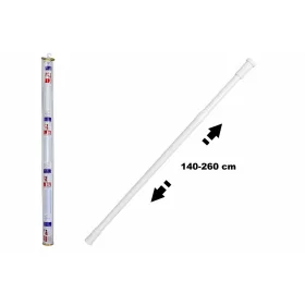 Zuhanyfüggöny rúd teleszkópos  140-260 cm fehér