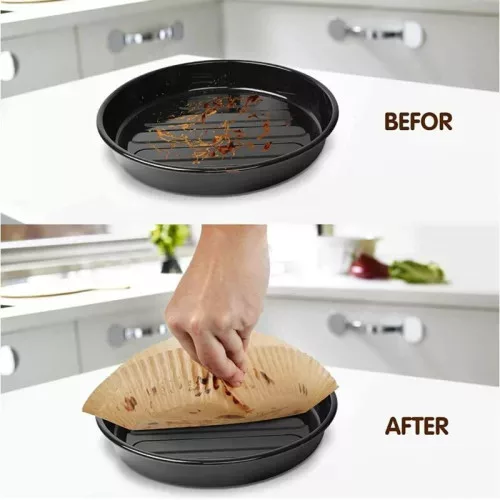 Air fryer sütőpapír tálca kerek 20 cm 50db 5x20 cm