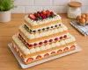Tortaforma 3 darab téglalap alakú 25x15x4,5 cm