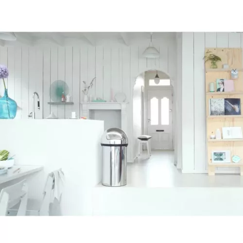 BRABANTIA PUSH BIN XXL nyomófedeles szemetes billenős 60 l - szürke