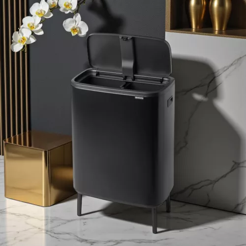 Brabantia Bo TOUCH BIN HI patentos szemetes 2x30 l - matt fekete színben