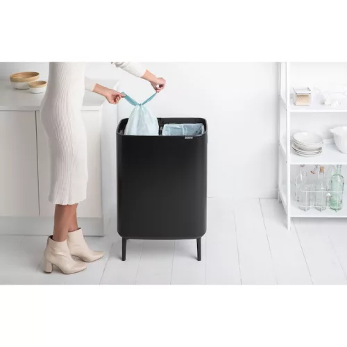 Brabantia Bo TOUCH BIN HI patentos szemetes 2x30 l - matt fekete színben