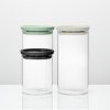 BRABANTIA 3 db-os üveg tároló szett