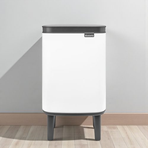 BO WASTE BIN HI fém hulladék tartó 7 l - fehér
