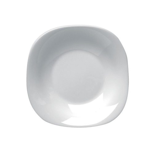 Bormioli Rocco PARMA FEHÉR tányér mély 23x23 cm