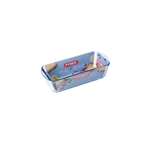 Pyrex üveg püspökkenyér forma 28x11x8 cm 1,5l