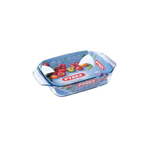 Pyrex IRRES szögl.sütőtál füles 31x20x6cm 2,2l