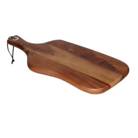 Fa vágódeszka 18x42x2 cm fém betétes nyél