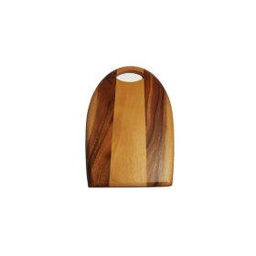 Fa vágódeszka ovál 25x40x1,5 cm fogós