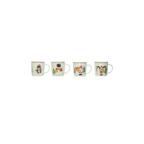 Karácsonyi porcelán bögre karácsonyi dekor 38 cl