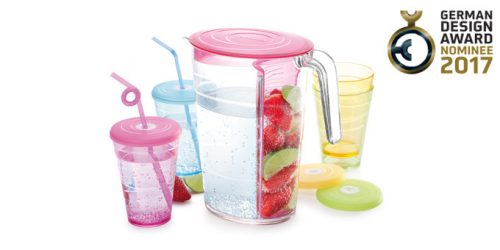 Tescoma myDRINK Kancsó 2.5 l,4 pohár fedéllel, kék