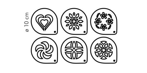 Tescoma myDRINK Cappuccino díszítő sablonok, 6 db