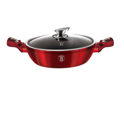 Berlinger Haus BURGUNDY bevonatos MÉLY SERPENYŐ füles 32 cm (szeletsütő) - INDUKCIÓS / BH-1261N