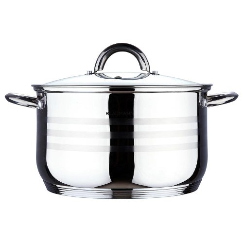 Blaumann GOURMET LINE rozsdamentes fazék üvegfedővel 1,8 L (BL-1018)