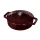 BURGUNDY-B. öntöttvas sütőtál+fedő 26x7,5cm 2,75L matt fekete belső bevonat Berlinger Haus