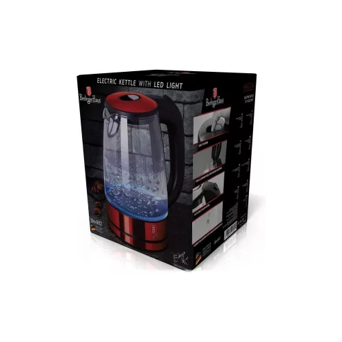 Berlinger Haus BURGUNDY elektromos VÍZFORRALÓ 1,7l 2200W / BH-9117 /