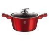 Berlinger Haus BURGUNDY bevonatos LÁBOS üvegfedővel 30cm 8,0l / BH-6192 / 