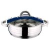 Blaumann GOURMET LINE rozsdamentes lábos üvegfedővel 2,75 L (BL-1002)