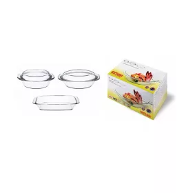 Simax hőálló üvegtál készlet  (9 darabos)