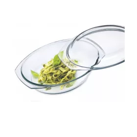 Simax  STAR LINEA hőálló sütőtál ovális tál 2,4+1,2 liter